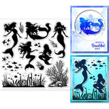 Mermaid PVC Plastic Stamps