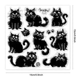 Cat Shape PVC Plastic Stamps