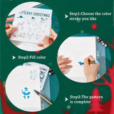 Christmas Theme Drawing Painting Stencils