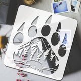 Paw Print Drawing Painting Stencils