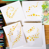 Star Pattern Drawing Painting Stencils