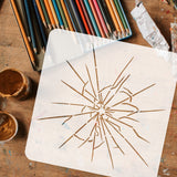 Crackle Pattern Drawing Painting Stencils
