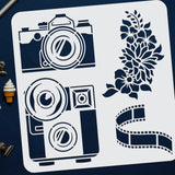 Camera Pattern Drawing Painting Stencils