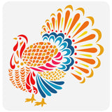 Rooster Pattern Drawing Painting Stencils