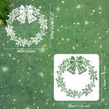 Christmas Wreath Pattern Drawing Painting Stencils