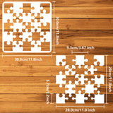 Puzzle Pattern Drawing Painting Stencils