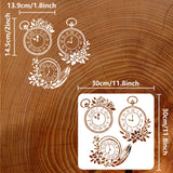 Clock Pattern Drawing Painting Stencils