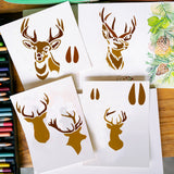 Deer Drawing Painting Stencils