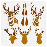 Deer Drawing Painting Stencils