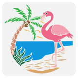 Flamingo Shape Drawing Painting Stencils