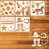 Western Theme Drawing Painting Stencils