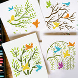 Branch Theme Drawing Painting Stencils