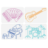 Musical Instruments Drawing Painting Stencils