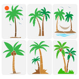 Coconut Tree Drawing Painting Stencils