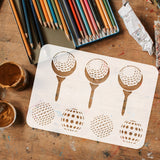 Golf Pattern Drawing Painting Stencils