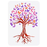 Tree Pattern Drawing Painting Stencils