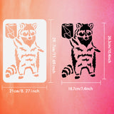 Raccoon Pattern Drawing Painting Stencils