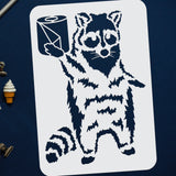 Raccoon Pattern Drawing Painting Stencils