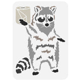 Raccoon Pattern Drawing Painting Stencils