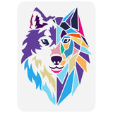 Wolf Pattern Drawing Painting Stencils