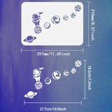 Spaceman Pattern Drawing Painting Stencils