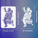 Spaceman Pattern Drawing Painting Stencils