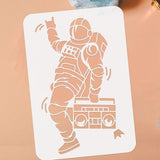 Spaceman Pattern Drawing Painting Stencils