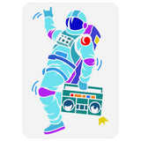 Spaceman Pattern Drawing Painting Stencils