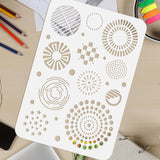 Round Pattern Drawing Painting Stencils