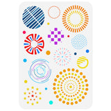 Round Pattern Drawing Painting Stencils