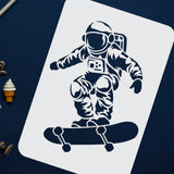 Spaceman Pattern Drawing Painting Stencils