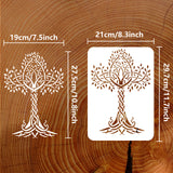 Tree of Life Pattern Drawing Painting Stencils