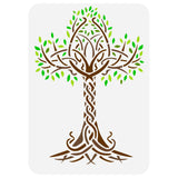 Tree of Life Pattern Drawing Painting Stencils