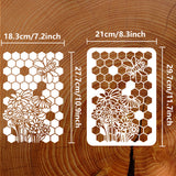 Hive Pattern Drawing Painting Stencils