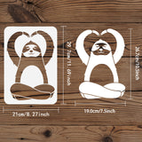 Sloth Pattern Drawing Painting Stencils