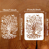 Tree of Life Pattern Drawing Painting Stencils