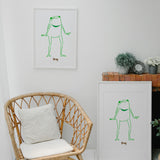 Frog Pattern Drawing Painting Stencils