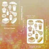 Food Pattern Drawing Painting Stencils