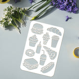 Food Pattern Drawing Painting Stencils