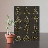 Yoga Pattern Drawing Painting Stencils