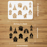 House Pattern Drawing Painting Stencils