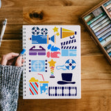 Movie Scenes Drawing Painting Stencils