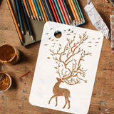 Deer Pattern Drawing Painting Stencils