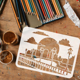 Scenery Pattern Drawing Painting Stencils