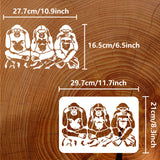 Monkey Drawing Painting Stencils