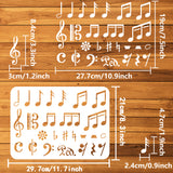 Musical Note Drawing Painting Stencils