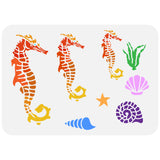 Sea Horse Drawing Painting Stencils