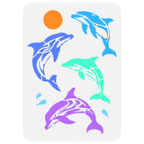 Dolphin Drawing Painting Stencils