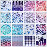Plastic Hollow Out Painting Stencils Sets