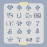 Playing Card Pattern Drawing Painting Stencils